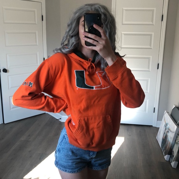 Orange University Of Miami Hoodie XXL - Picture 2 of 9